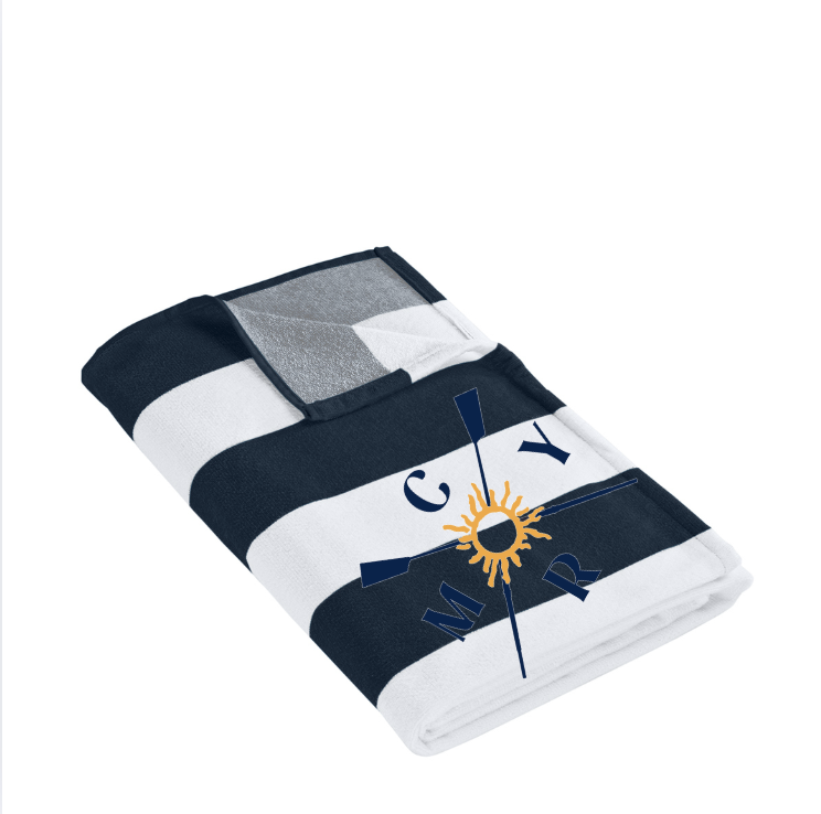 Manatee Rowing Port Authority ® Value Cabana Stripe Beach Towel PT45