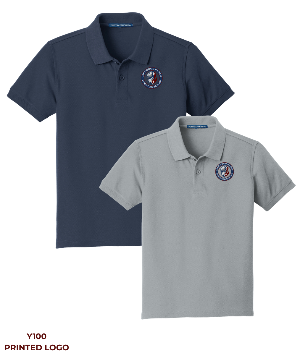 Lakewood Ranch Christian School - Y100 / K100 Port Authority® Youth and Adult Core Classic Pique Polo