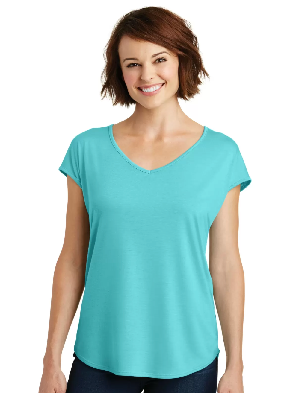 District Women's Drapey Cross-back Tee