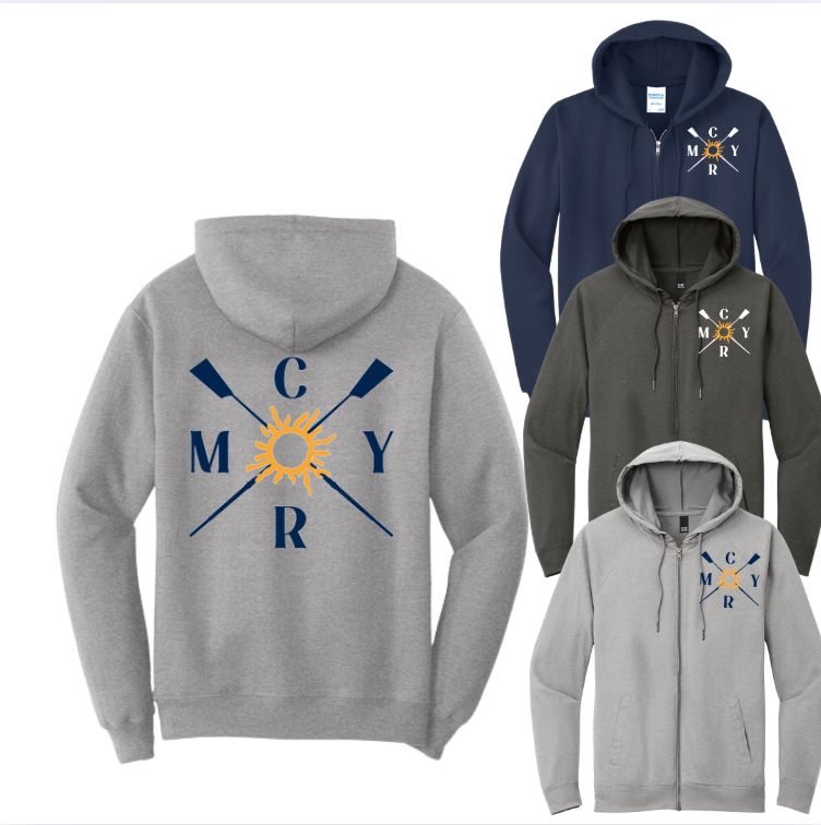 Manatee Rowing Adult Port & Company® - Core Fleece Full-Zip Hooded Sweatshirt PC78ZH