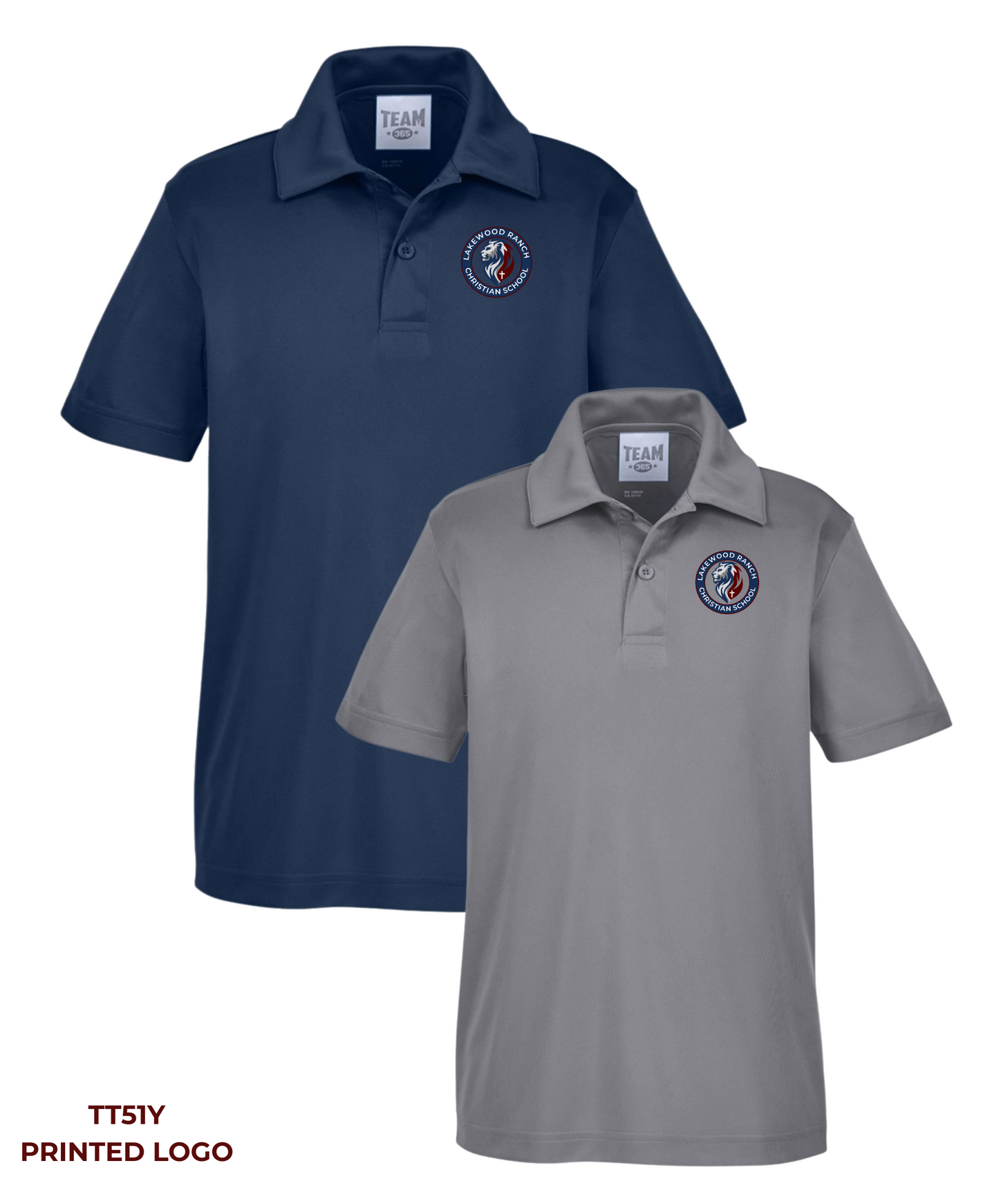 Lakewood Ranch Christian School - Team 365 - Youth and Adult Zone Performance Polo - TT51Y / TT51