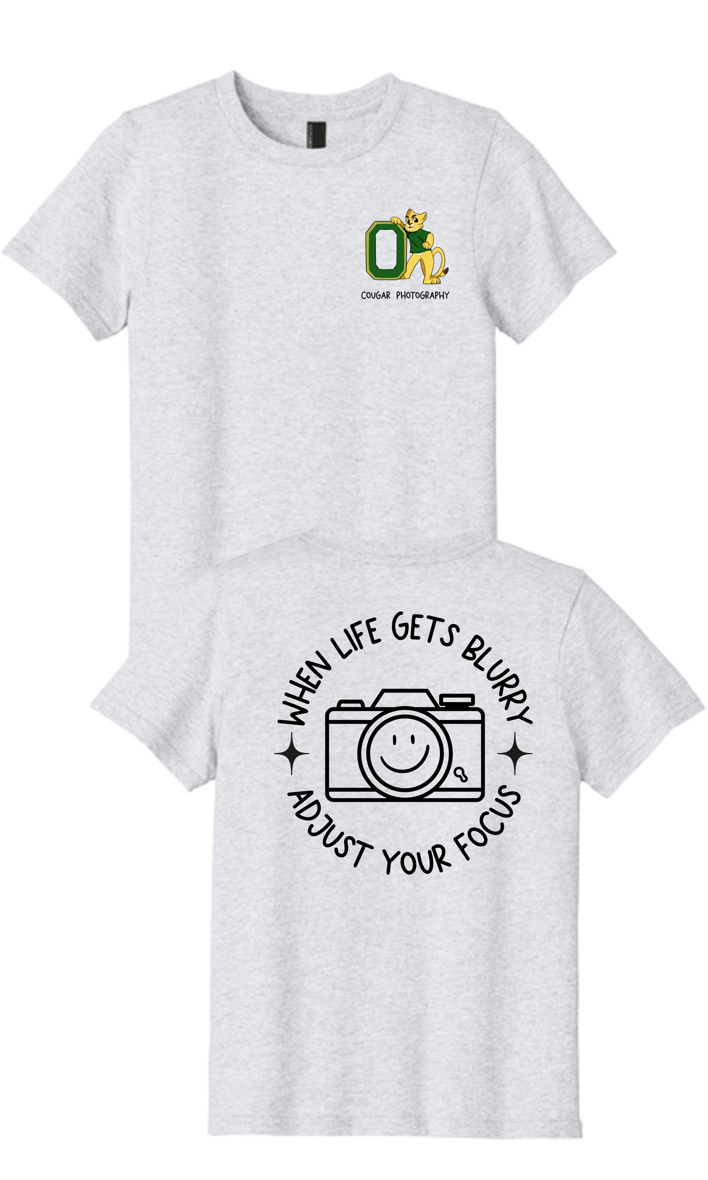 Oneco Cougar Photography - PC43  Port & Co™ Easy Cotton Tee