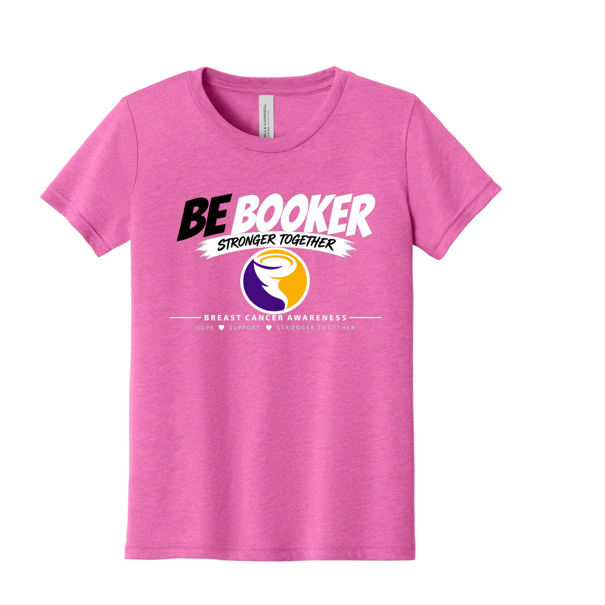 Booker Middle Stronger Together Breast Cancer Awareness Tee