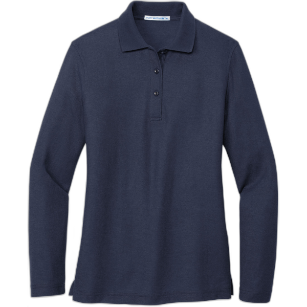 Port Authority® Ladies  Silk Touch™ Long Sleeve Polo.  L500LS