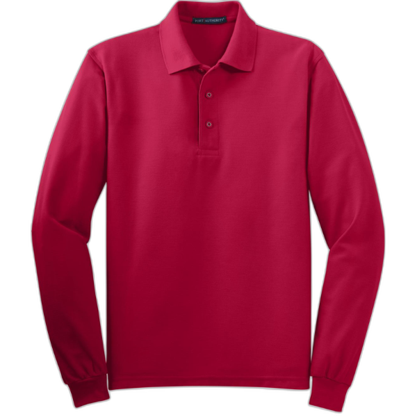 Port Authority® Silk Touch™ Long Sleeve Polo.  K500LS