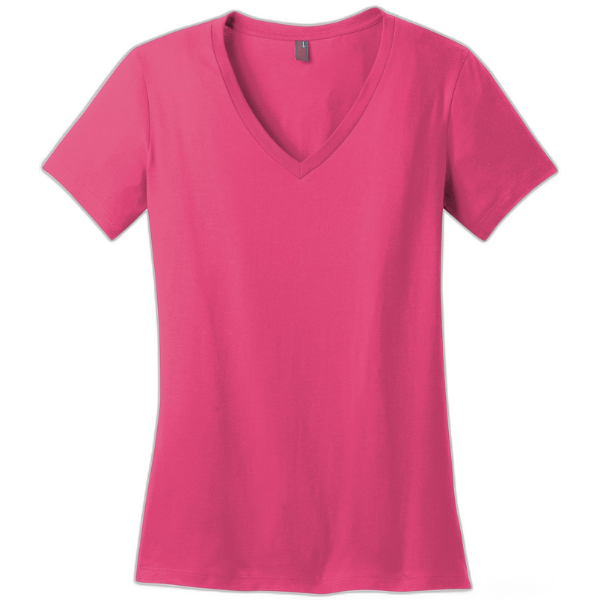 District® - Women's Perfect Weight® V-Neck Tee. DM1170L
