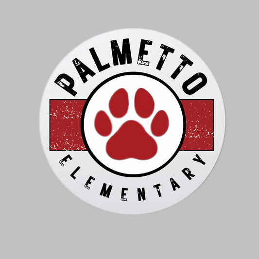 Palmetto Elementary School 4" Round Car Magnet