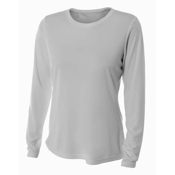 A4 WOMEN'S LONG SLEEVE PERFORMANCE CREW NW3002