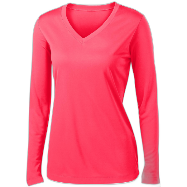 Sport-Tek® Ladies Long Sleeve PosiCharge® Competitor™ V-Neck Tee. LST353LS