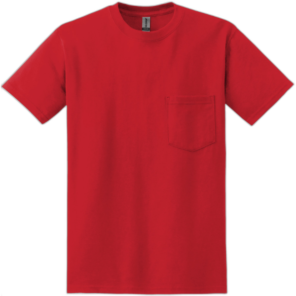 Gildan® - DryBlend® 50 Cotton/50 Poly Pocket T-Shirt. 8300