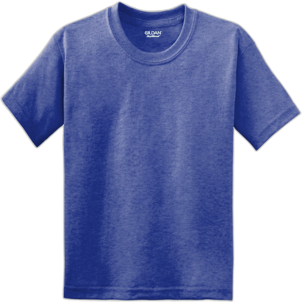 Gildan® Youth DryBlend® 50 Cotton/50 Poly T-Shirt.  8000B