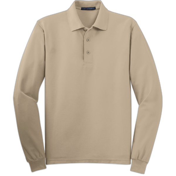 Port Authority® Silk Touch™ Long Sleeve Polo.  K500LS
