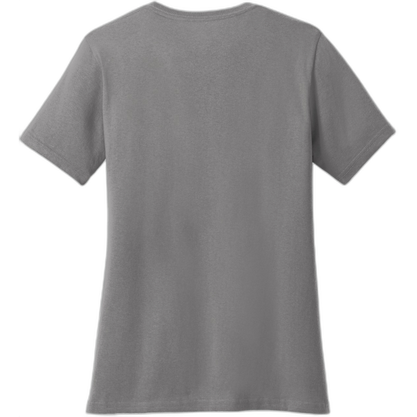 Port & Company® Ladies Core Cotton V-Neck Tee. LPC54V
