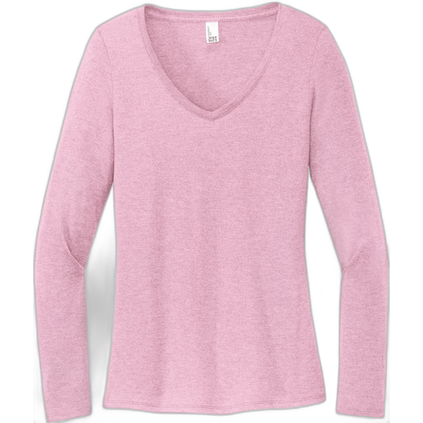 District® Women's Perfect Tri® Long Sleeve V-Neck Tee DT135
