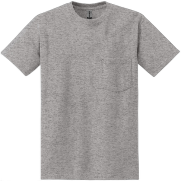 Gildan® - DryBlend® 50 Cotton/50 Poly Pocket T-Shirt. 8300
