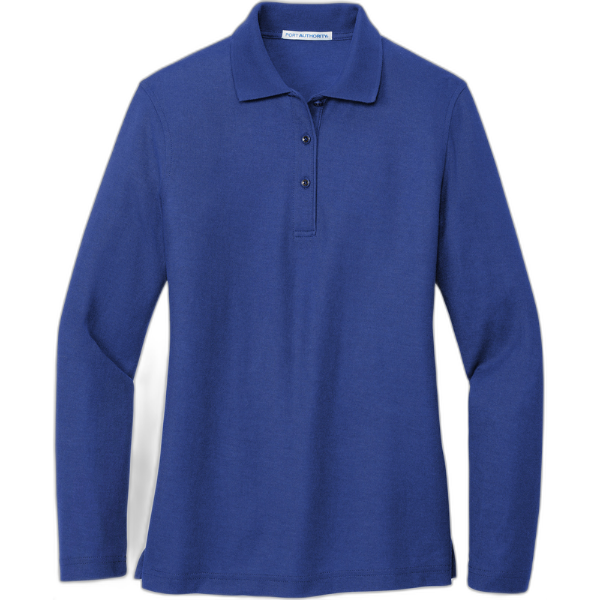 Port Authority® Ladies  Silk Touch™ Long Sleeve Polo.  L500LS