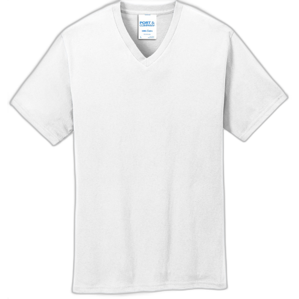 Port & Company® Core Cotton V-Neck Tee. PC54V