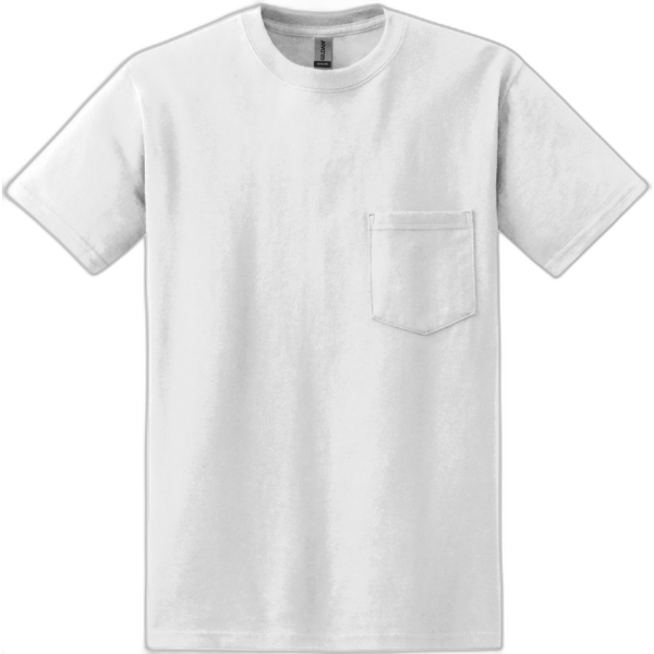 Gildan® - DryBlend® 50 Cotton/50 Poly Pocket T-Shirt. 8300