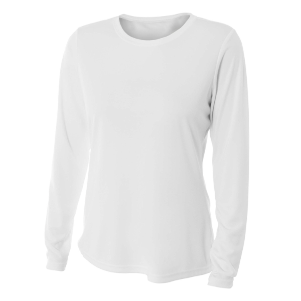 A4 WOMEN'S LONG SLEEVE PERFORMANCE CREW NW3002