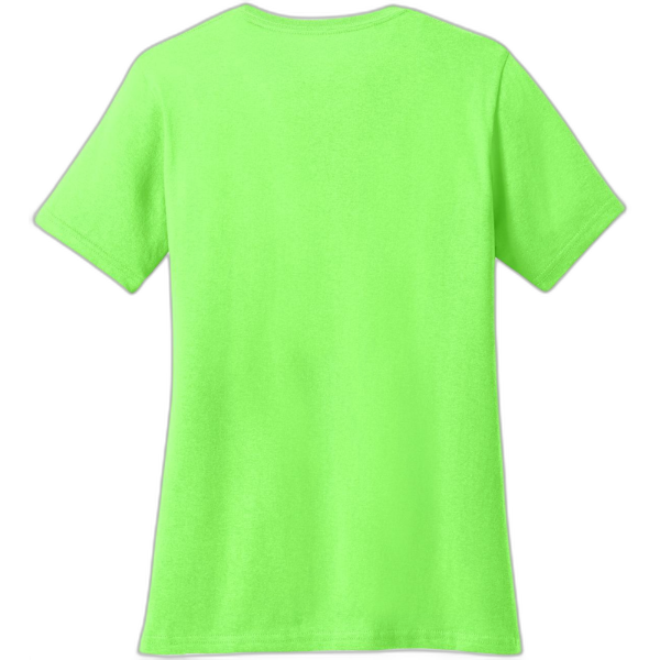 Port & Company® Ladies Core Cotton V-Neck Tee. LPC54V