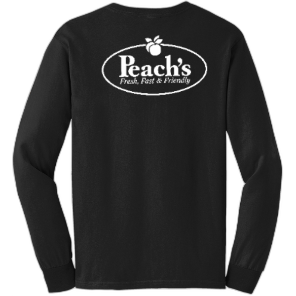 Peach's - Gildan® - Ultra Cotton® 100% US Cotton Long Sleeve T-Shirt.  G2400
