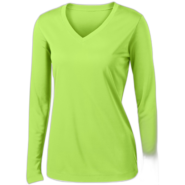 Sport-Tek® Ladies Long Sleeve PosiCharge® Competitor™ V-Neck Tee. LST353LS