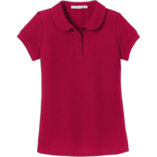 Port Authority® Girls Silk Touch™ Peter Pan Collar Polo. YG503