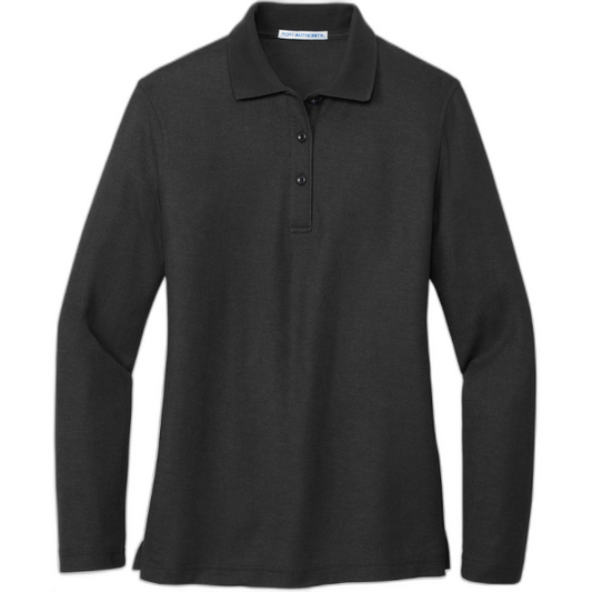 Port Authority® Ladies  Silk Touch™ Long Sleeve Polo.  L500LS