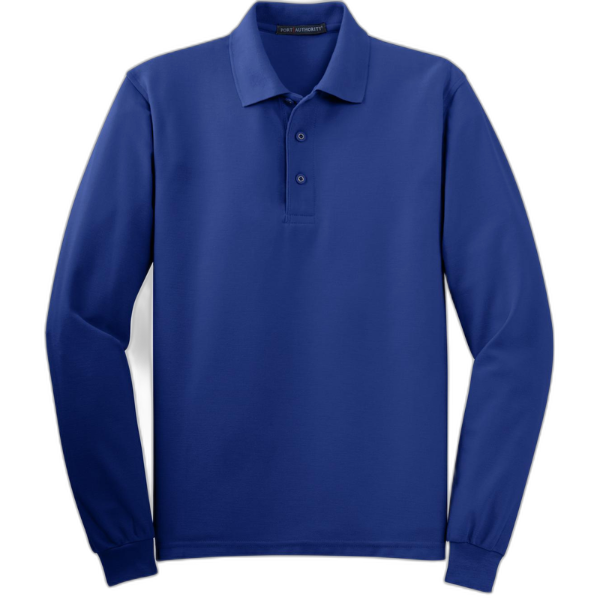 Port Authority® Silk Touch™ Long Sleeve Polo.  K500LS