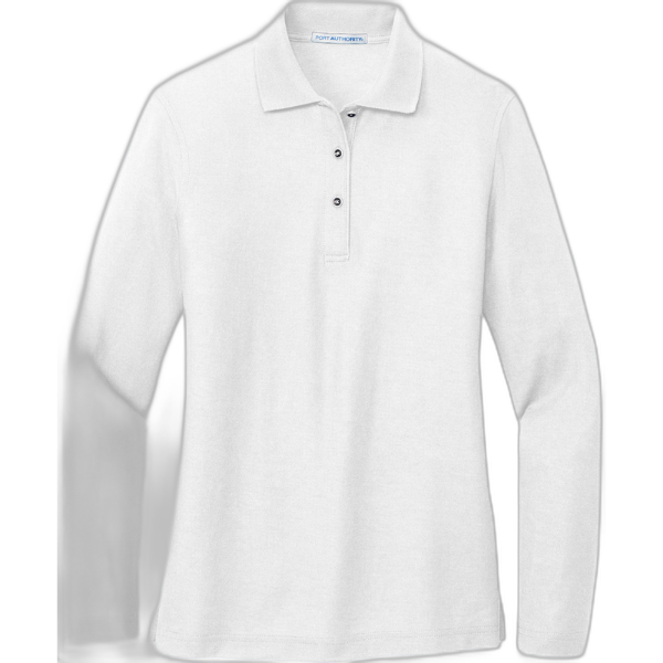 Port Authority® Ladies  Silk Touch™ Long Sleeve Polo.  L500LS