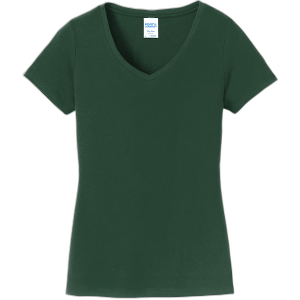 Port & Company® Ladies Fan Favorite V-Neck Tee. LPC450V
