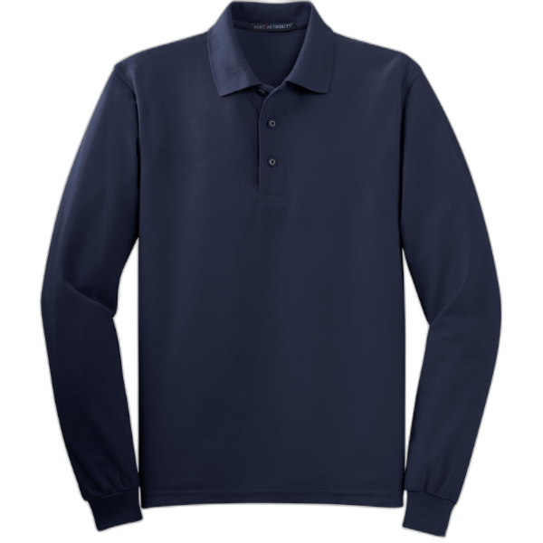 Port Authority® Silk Touch™ Long Sleeve Polo.  K500LS