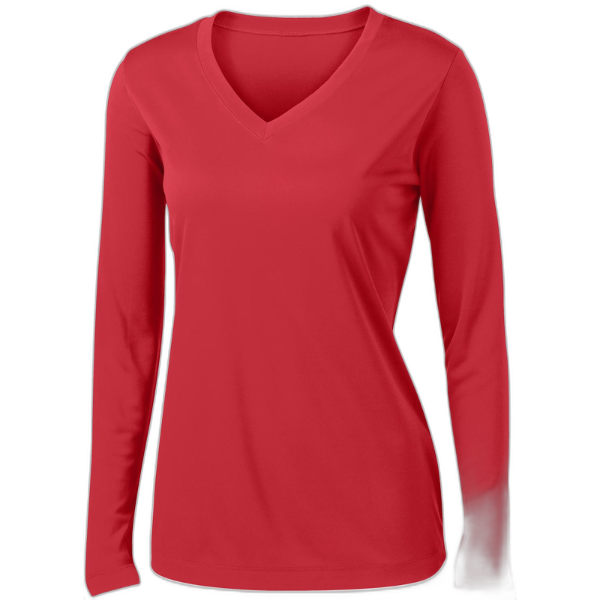 Sport-Tek® Ladies Long Sleeve PosiCharge® Competitor™ V-Neck Tee. LST353LS