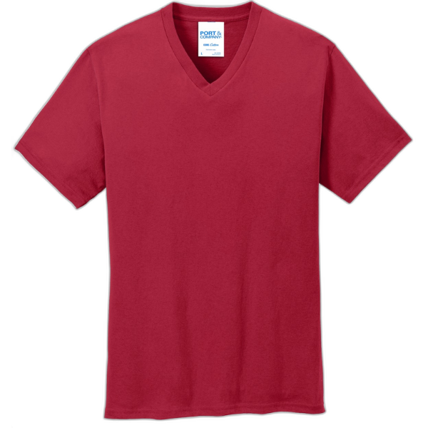 Port & Company® Core Cotton V-Neck Tee. PC54V