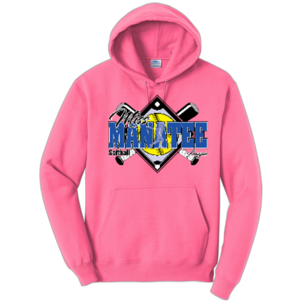 Miss Mantee Softball Pullover Hooded Sweatshirt.