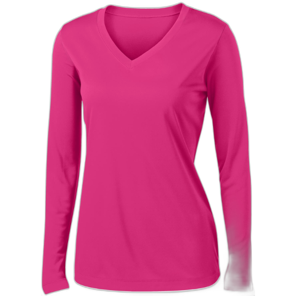 Sport-Tek® Ladies Long Sleeve PosiCharge® Competitor™ V-Neck Tee. LST353LS