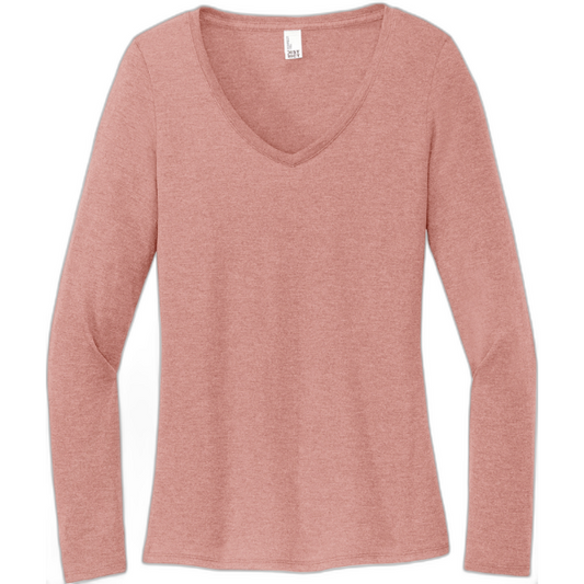 District® Women's Perfect Tri® Long Sleeve V-Neck Tee DT135