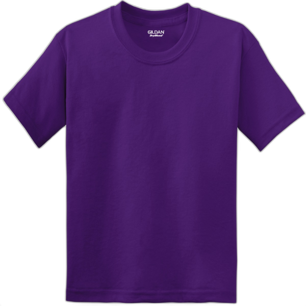 Gildan® Youth DryBlend® 50 Cotton/50 Poly T-Shirt.  8000B