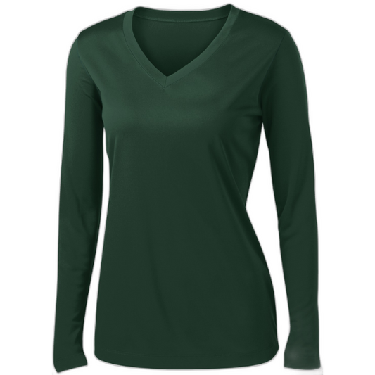 Sport-Tek® Ladies Long Sleeve PosiCharge® Competitor™ V-Neck Tee. LST353LS