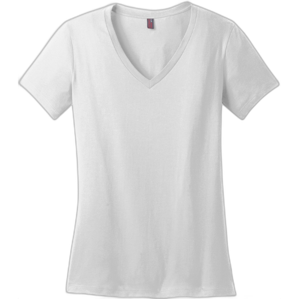 District® - Women's Perfect Weight® V-Neck Tee. DM1170L