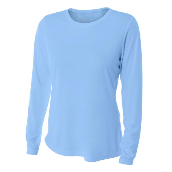 A4 WOMEN'S LONG SLEEVE PERFORMANCE CREW NW3002
