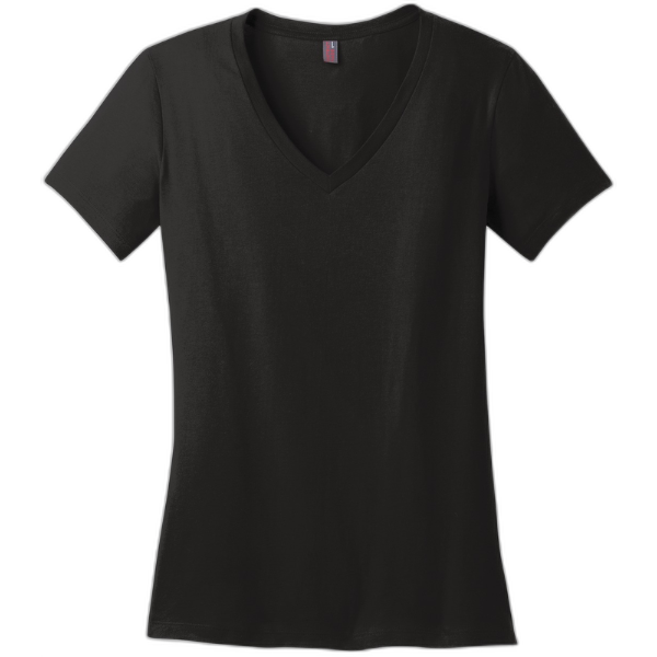 District® - Women's Perfect Weight® V-Neck Tee. DM1170L