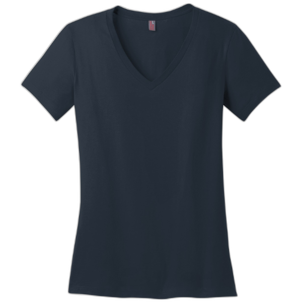 District® - Women's Perfect Weight® V-Neck Tee. DM1170L