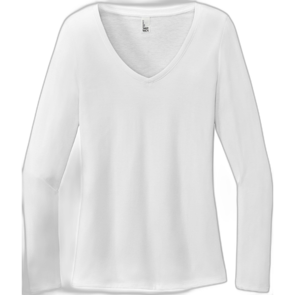 District® Women's Perfect Tri® Long Sleeve V-Neck Tee DT135