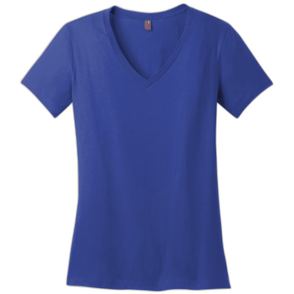 District® - Women's Perfect Weight® V-Neck Tee. DM1170L