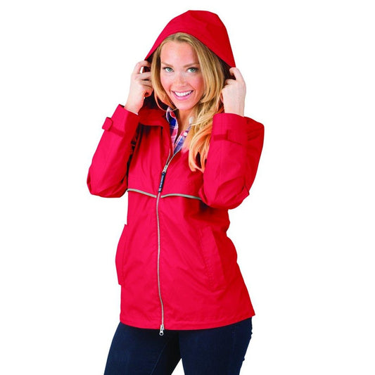 Red Charles River New Englander Rain Jacket