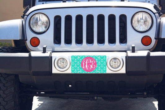 Fun Monogrammed License Plates