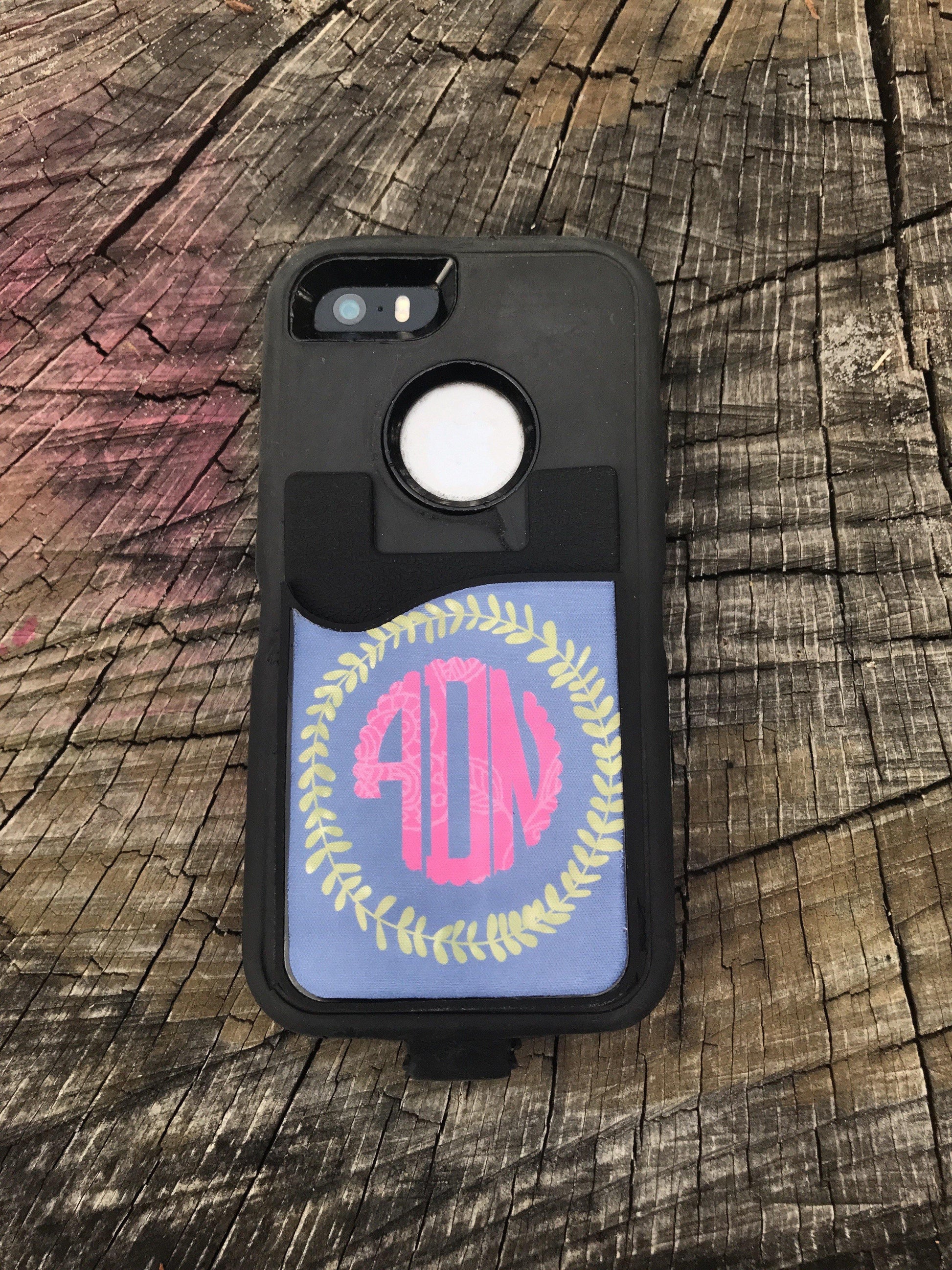 Monogrammed Card Caddy