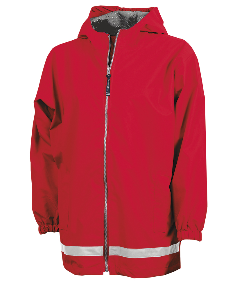 Youth New Englander Rain Jacket-- Red