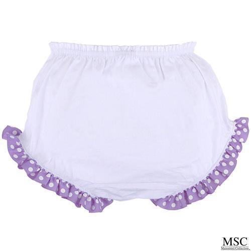 Monogrammed Dot Ruffle Bloomers - Banana Bug Designs